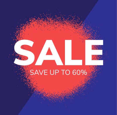 Image that says "SALE - Save up to 60%".